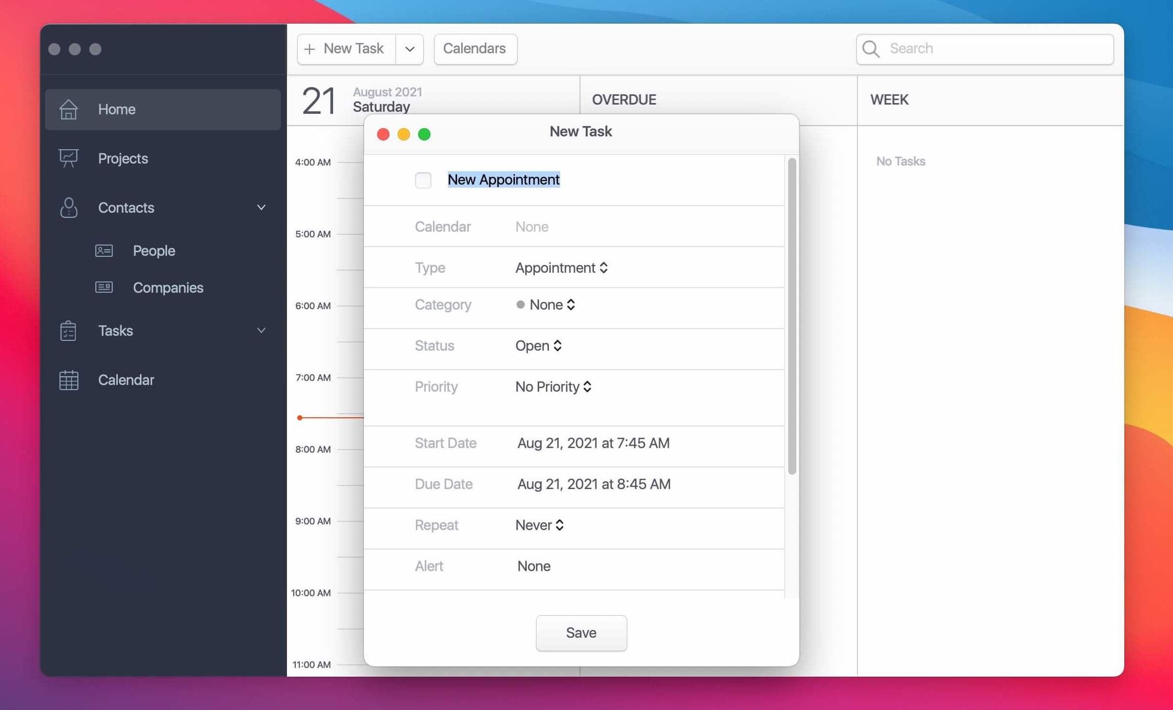 Task Office 9.0 screenshot