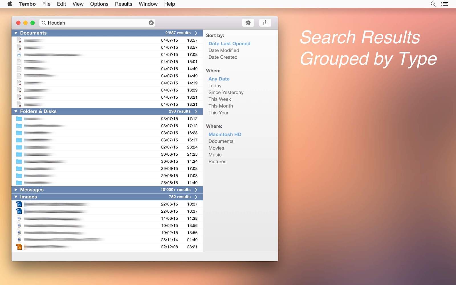 Tembo 2.4.1 screenshot