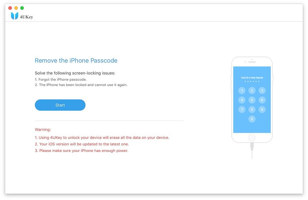 Tenorshare 4MeKey 1.0.0.7 – iOS Password Finder. screenshot