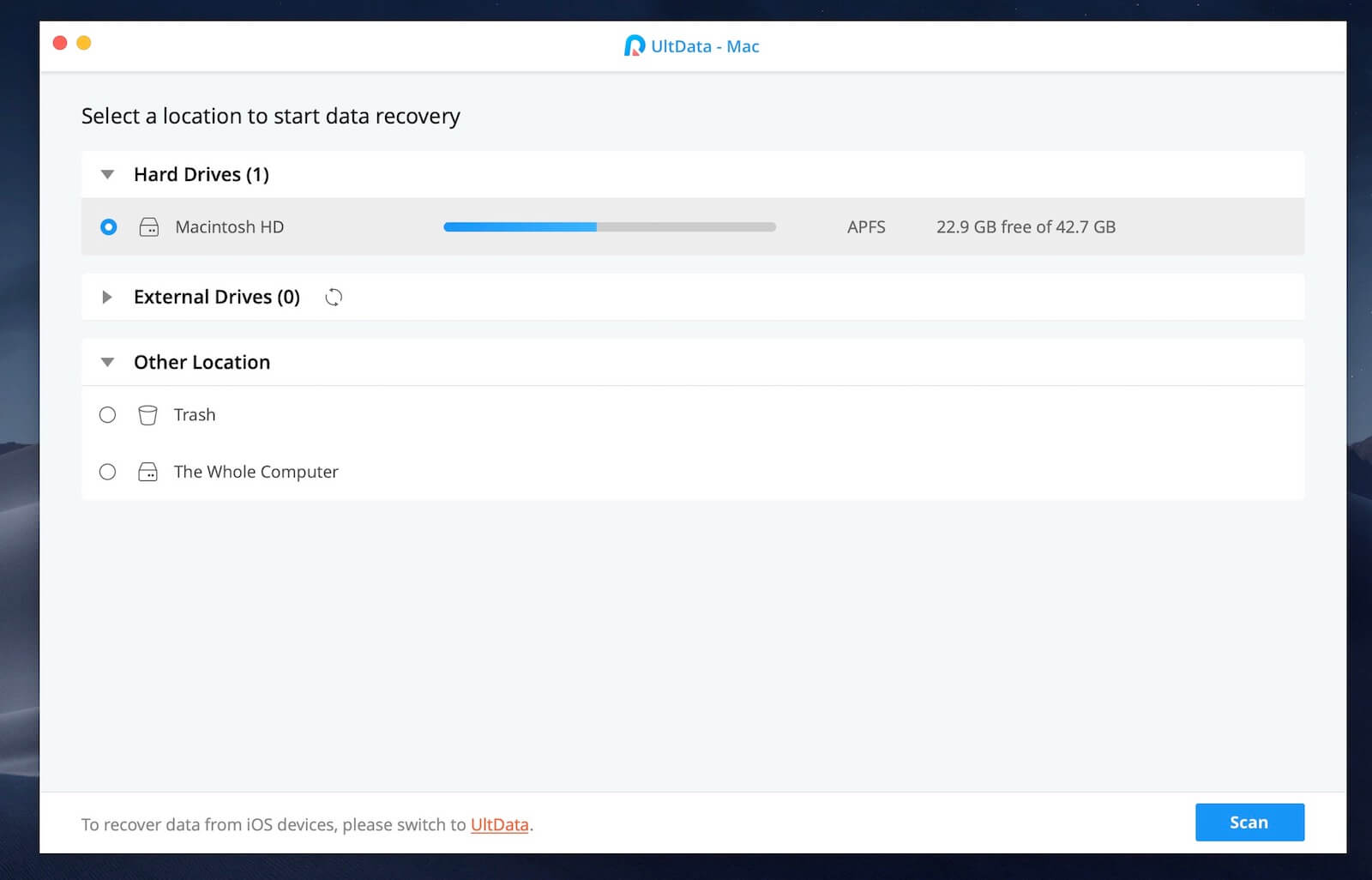 Tenorshare UltData Mac 3.1.0.10 screenshot