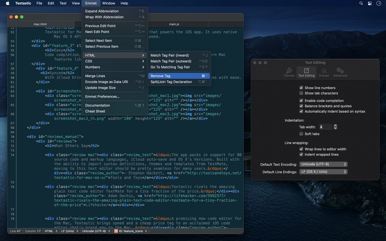 Textastic 5.0 screenshot