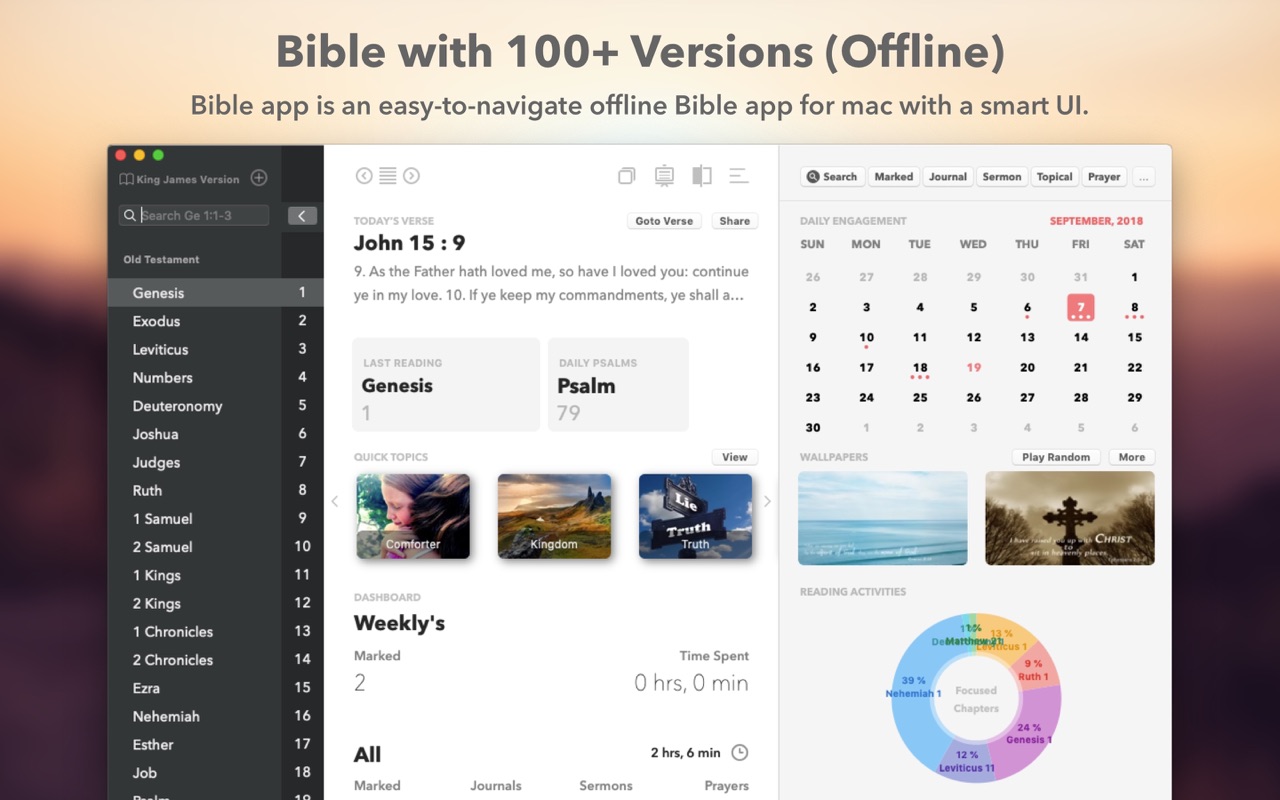 The Bible 4.9 – Easy-to-navigate offline Bible app. screenshot