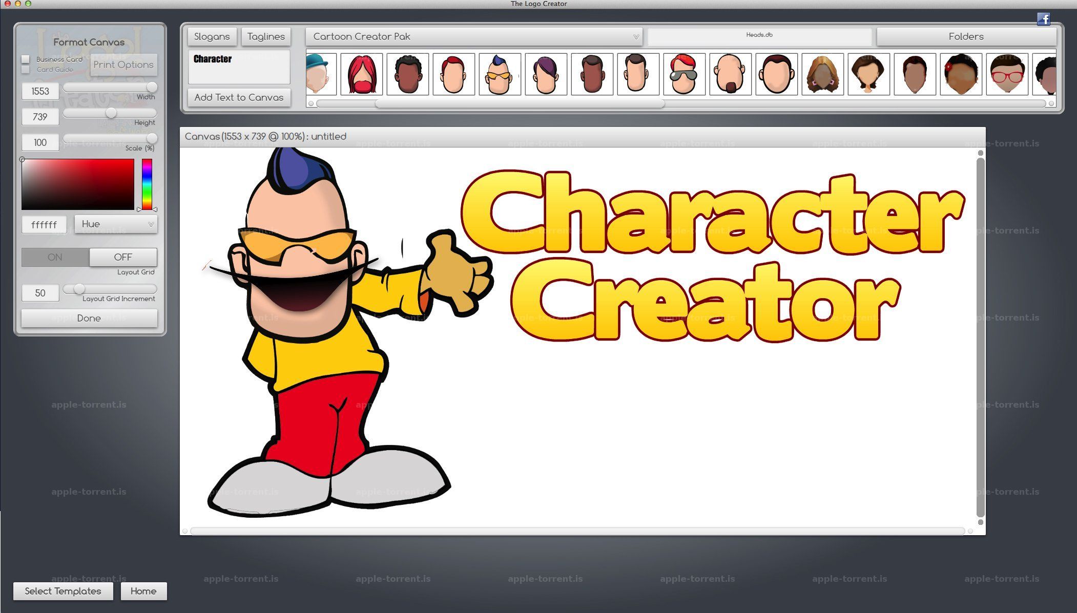 The Character Creator 4.0 – The fun and easy way to create your own character marketing. screenshot