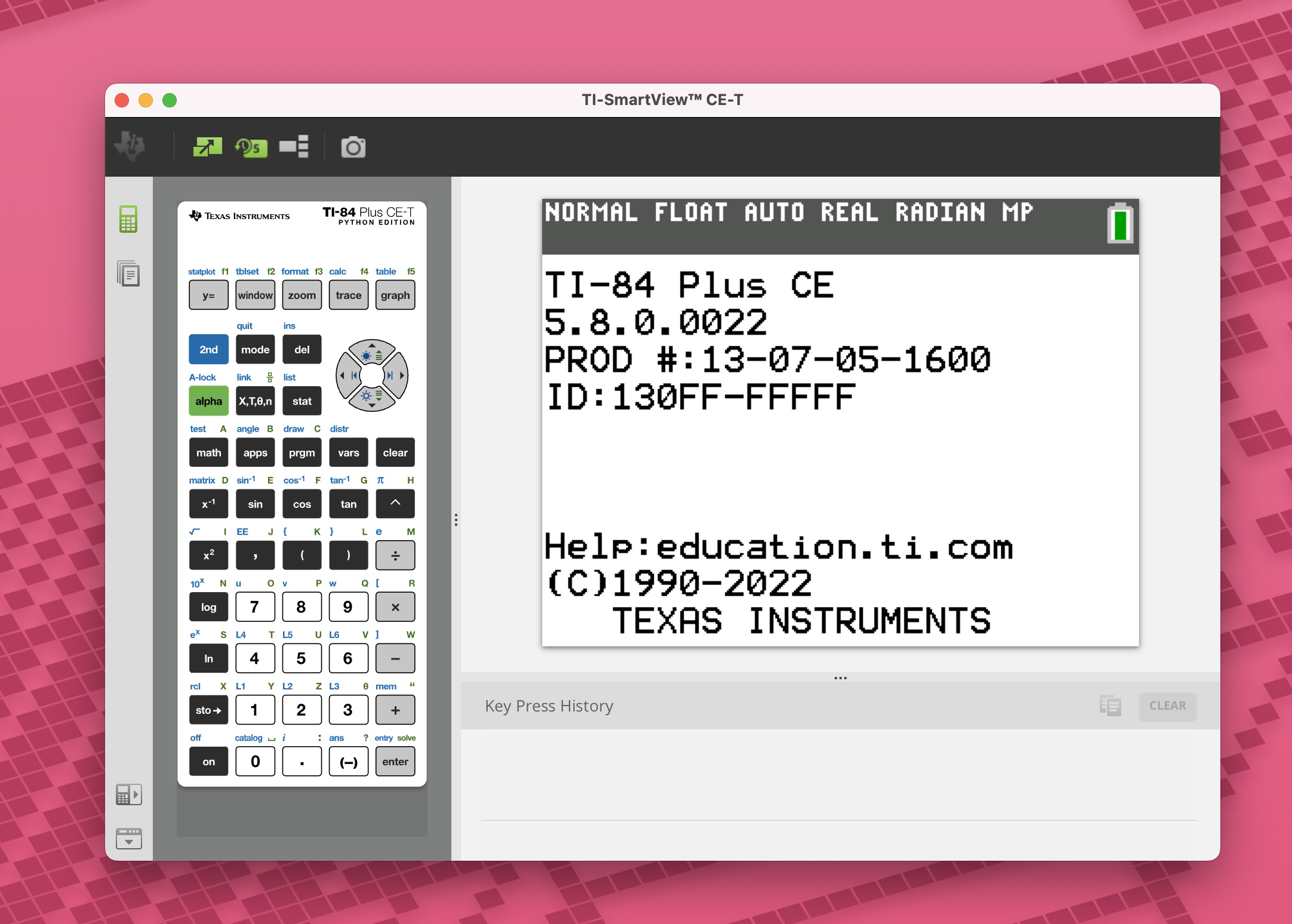 TI-SmartView CE-T  6.0.3 screenshot