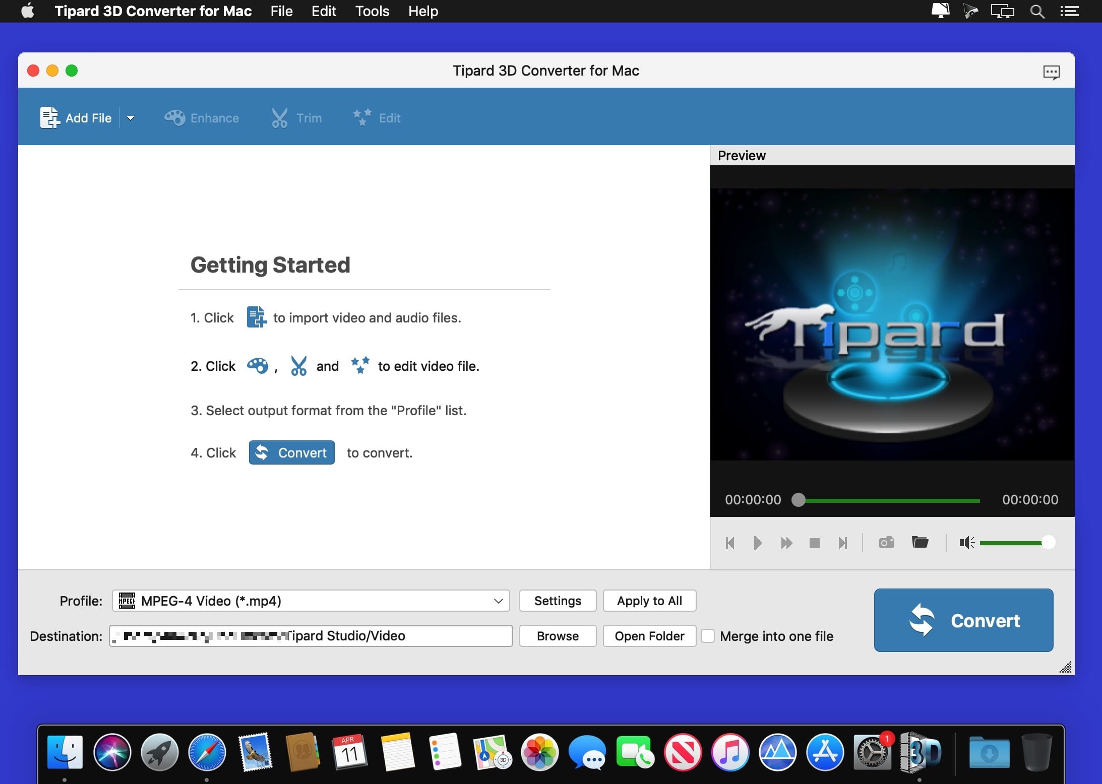 Tipard Mac 3D Converter 6.2.28 screenshot