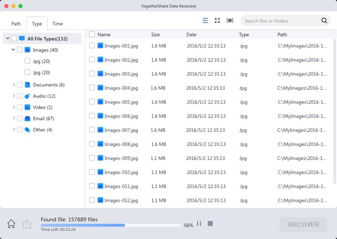 TogetherShare Data Recovery Professional 7.1 screenshot