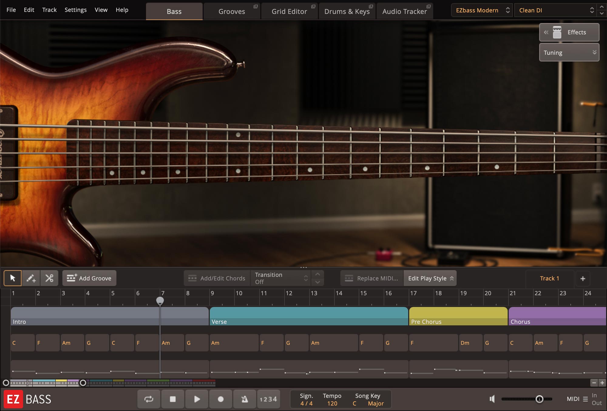 Toontrack EZbass 1.3.1 screenshot