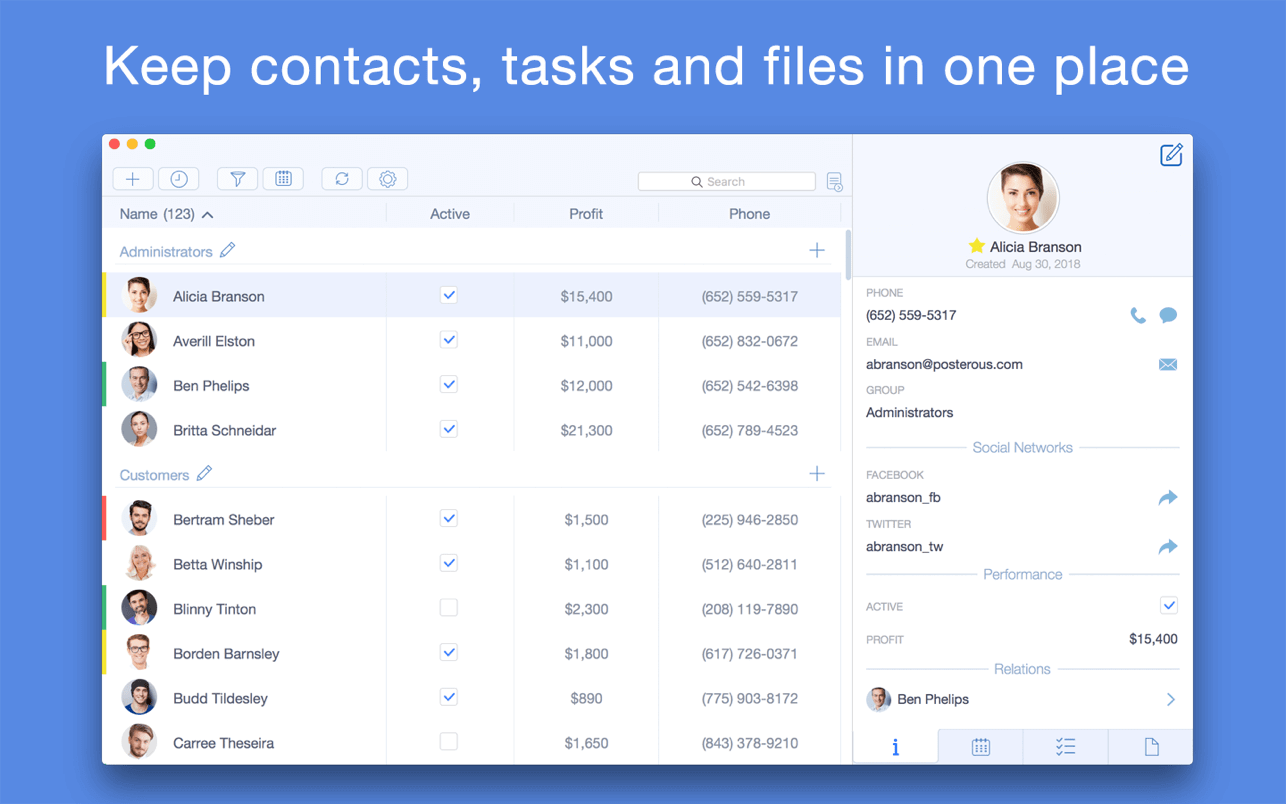 Top Contacts Pro 1.3.3 screenshot