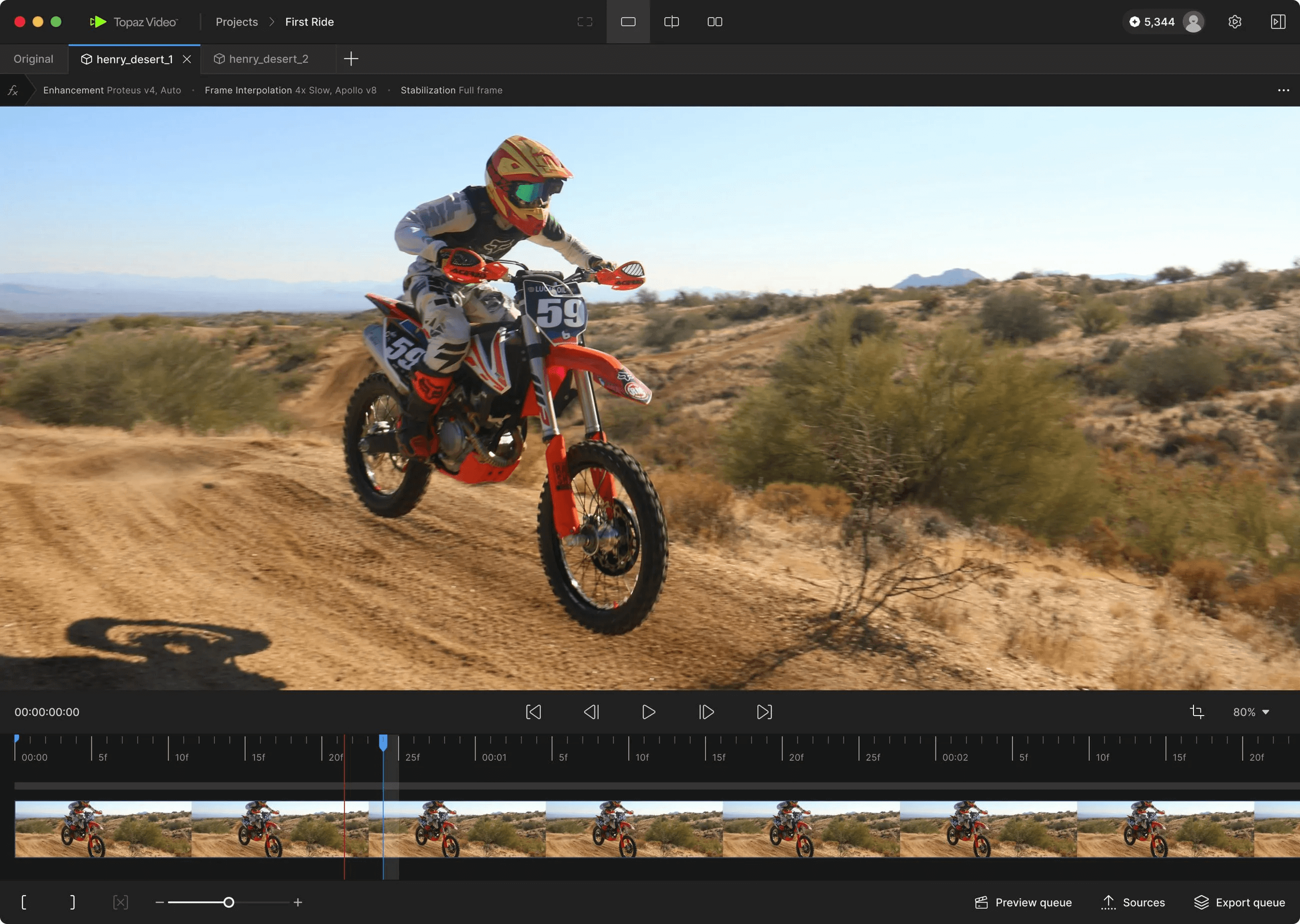 Topaz Video 1.7.0 screenshot