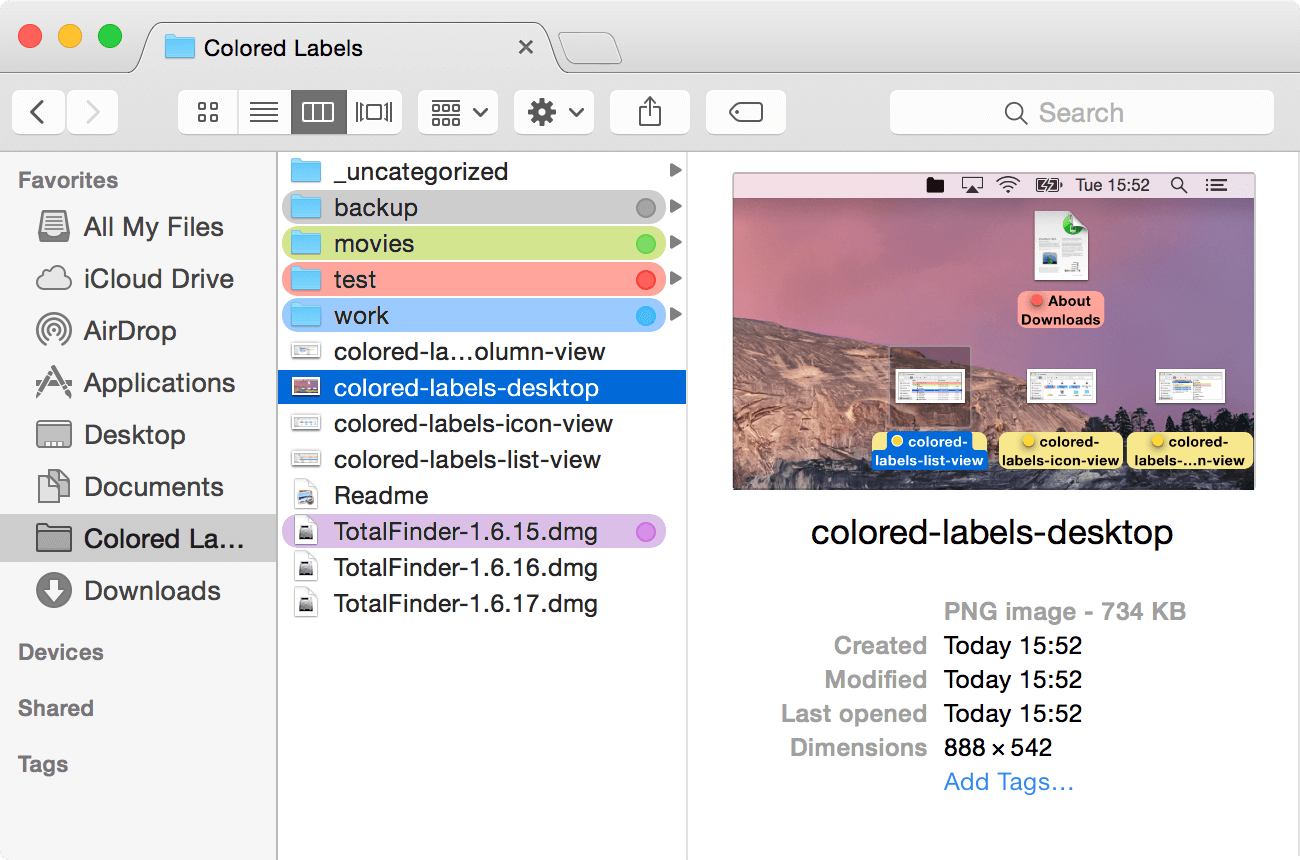TotalFinder 1.10.10 – Adds tabs, hotkeys, and other tweaks to the Finder. screenshot