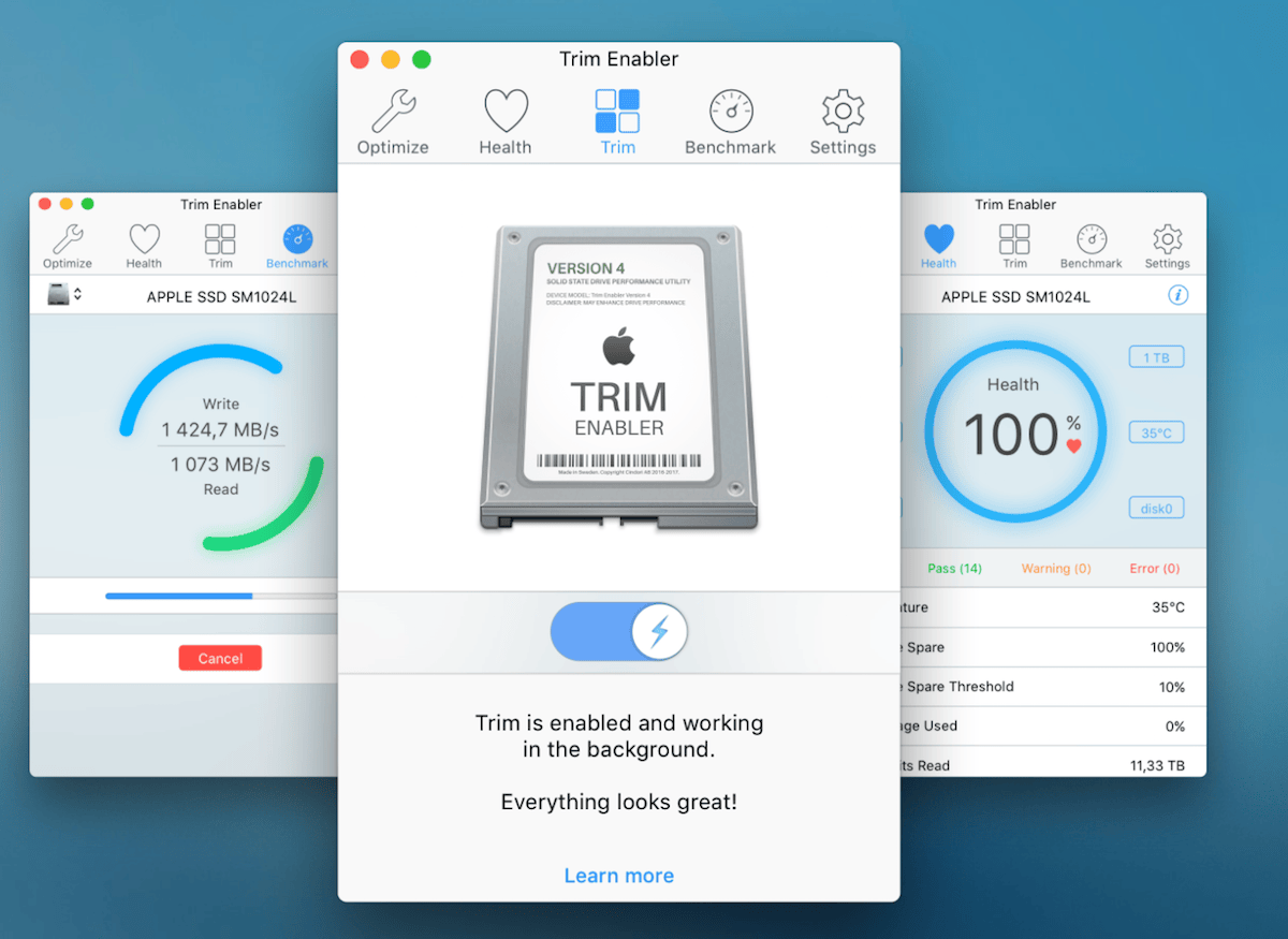Trim Enabler 4.2 – Improve solid-state drive performance. screenshot