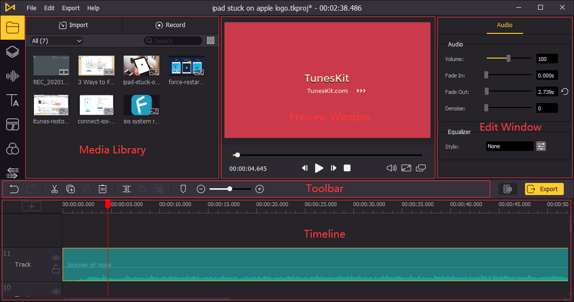 AceMovi Video Editor 5.8.0 screenshot