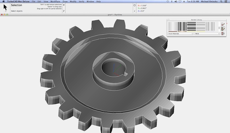 TurboCAD Mac Deluxe 11.0.0 screenshot