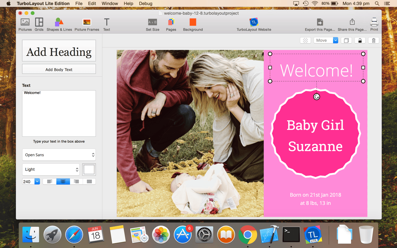 TurboLayout 2.0.17 – Design a Beautiful Image Graphic with Incredible Ease. screenshot