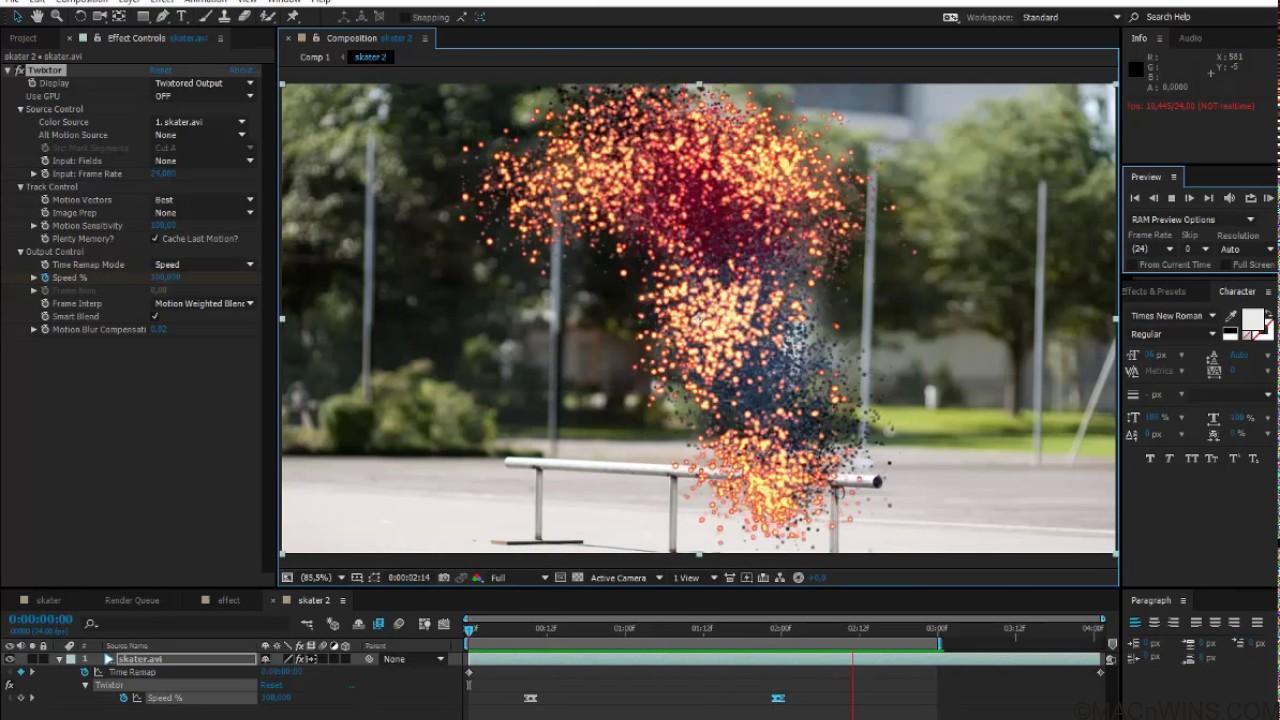 Twixtor 7.0.3 – Plug-in for Fusion, After Effects, Final Cut Pro, and more. screenshot