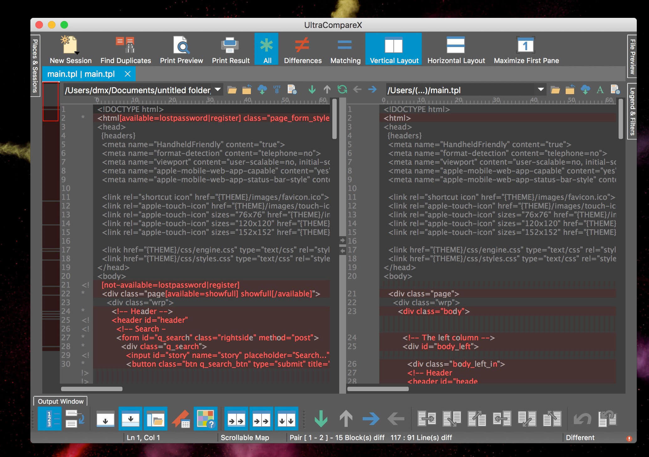 UltraCompare 24.0.0.19 screenshot