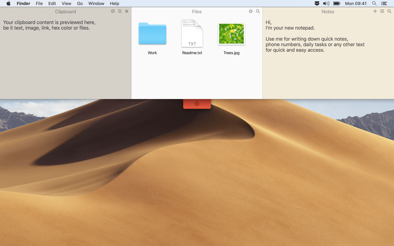 Unclutter 2.1.11d – Store notes, files, and pasteboard clips on the Desktop. screenshot