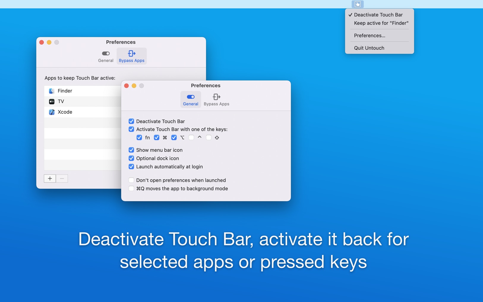 Untouch 1.4.0 screenshot