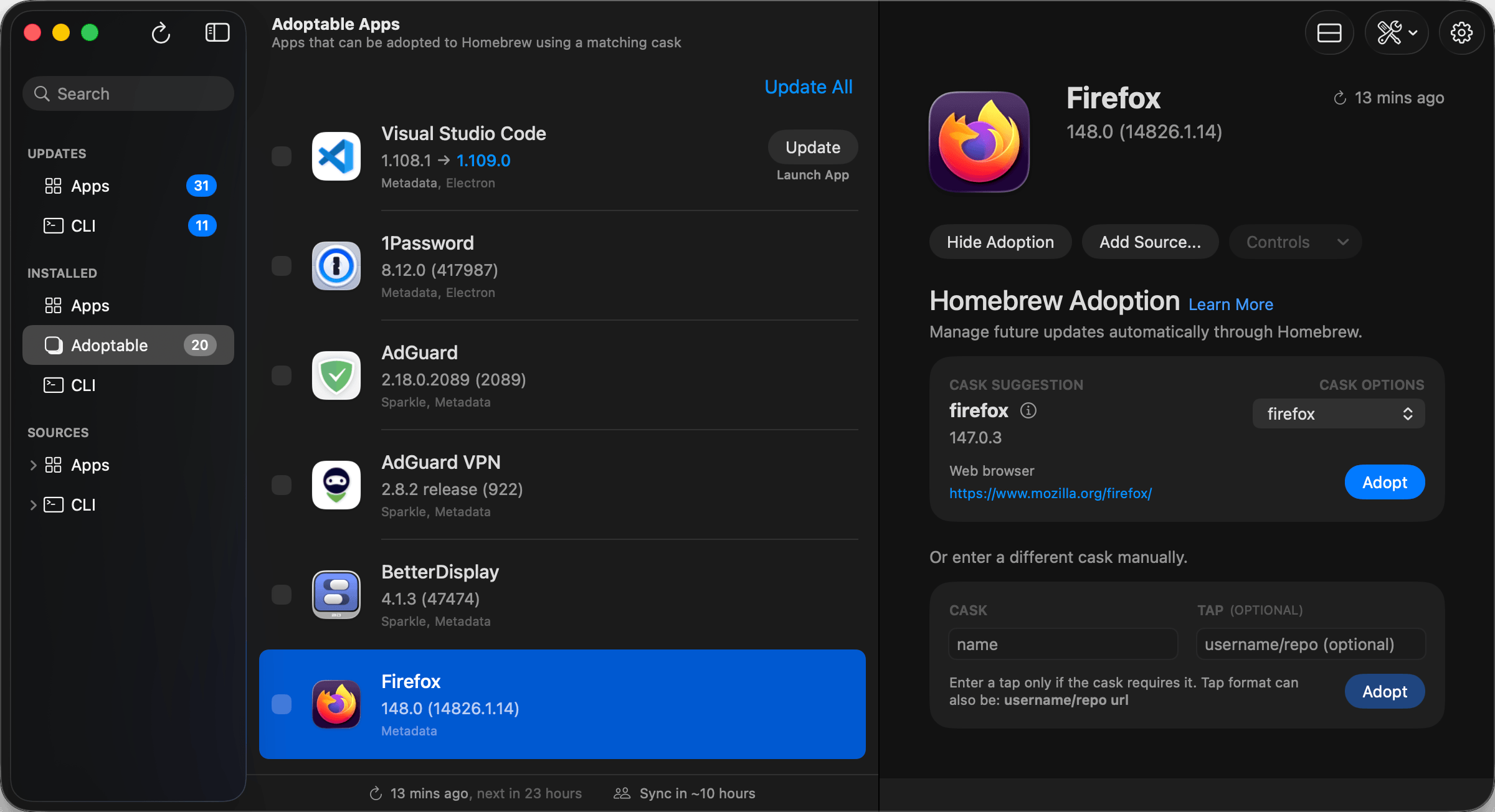 Updatest 2.4.2 screenshot