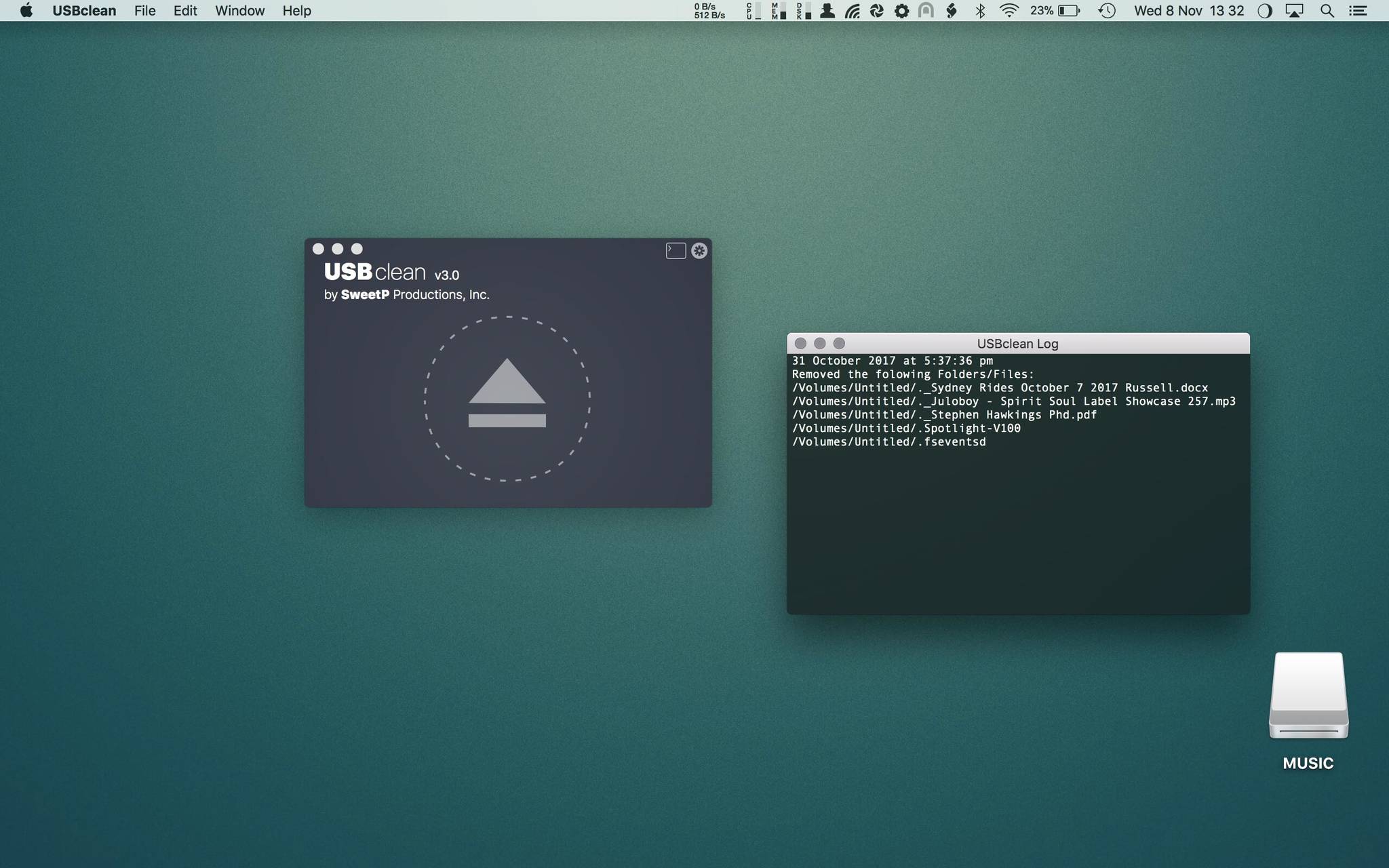 USBclean 4.5.2 screenshot