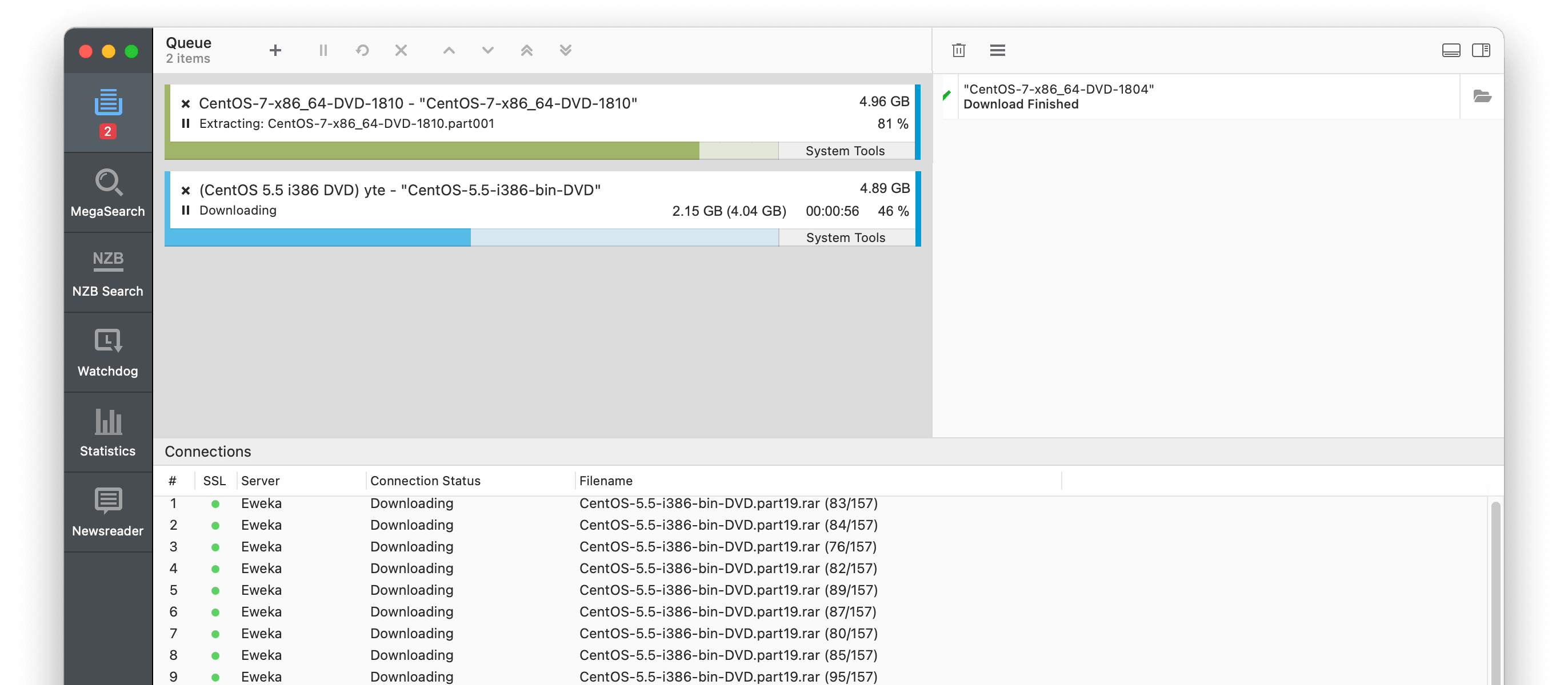 Usenapp 1.28 screenshot