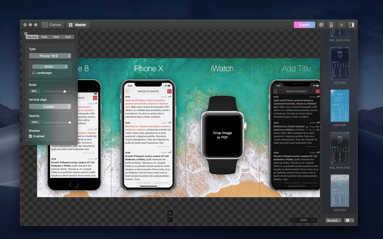 Vernissage 1.3.5 – Mockup generator. screenshot