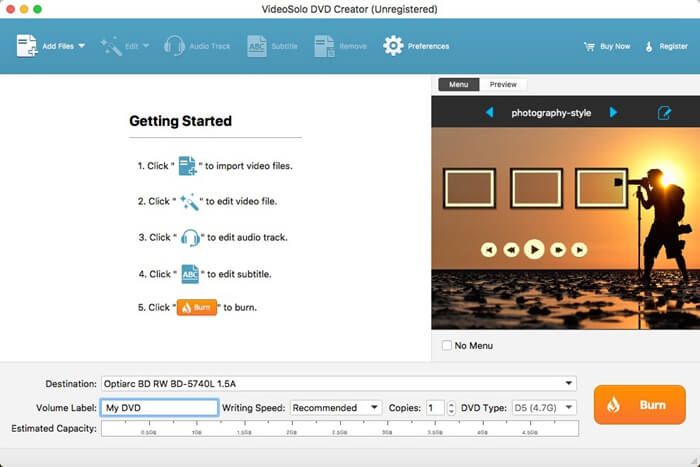VideoByte DVD Creator 5.2.36 screenshot