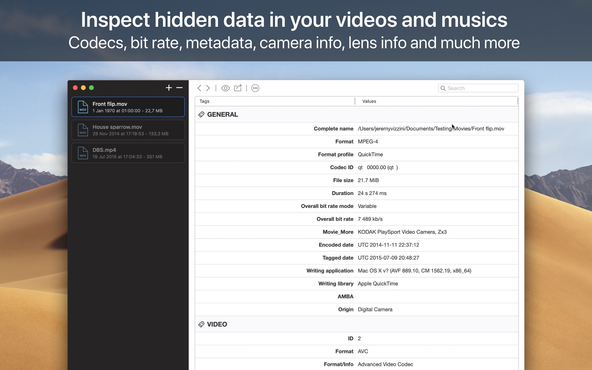 VideoScan 1.0.5 screenshot