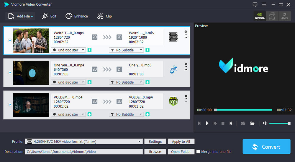 Vidmore Video Converter 2.3.60 screenshot