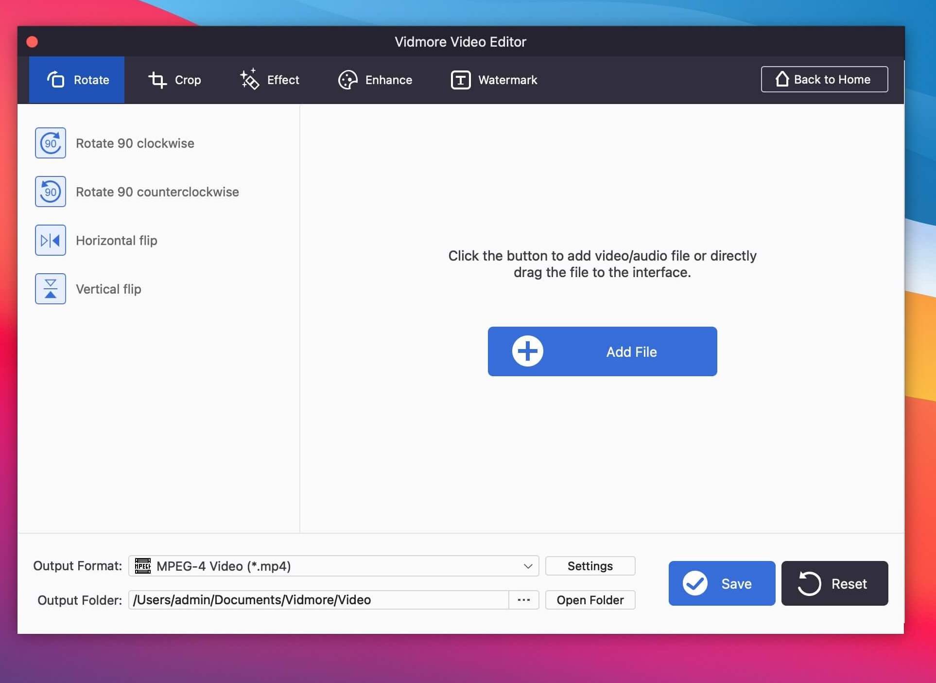 Vidmore Video Editor 1.0.18 screenshot