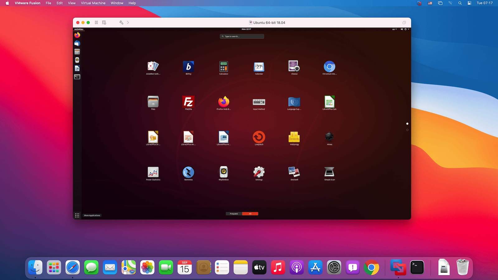 VMware Fusion Pro 13.6.4 screenshot