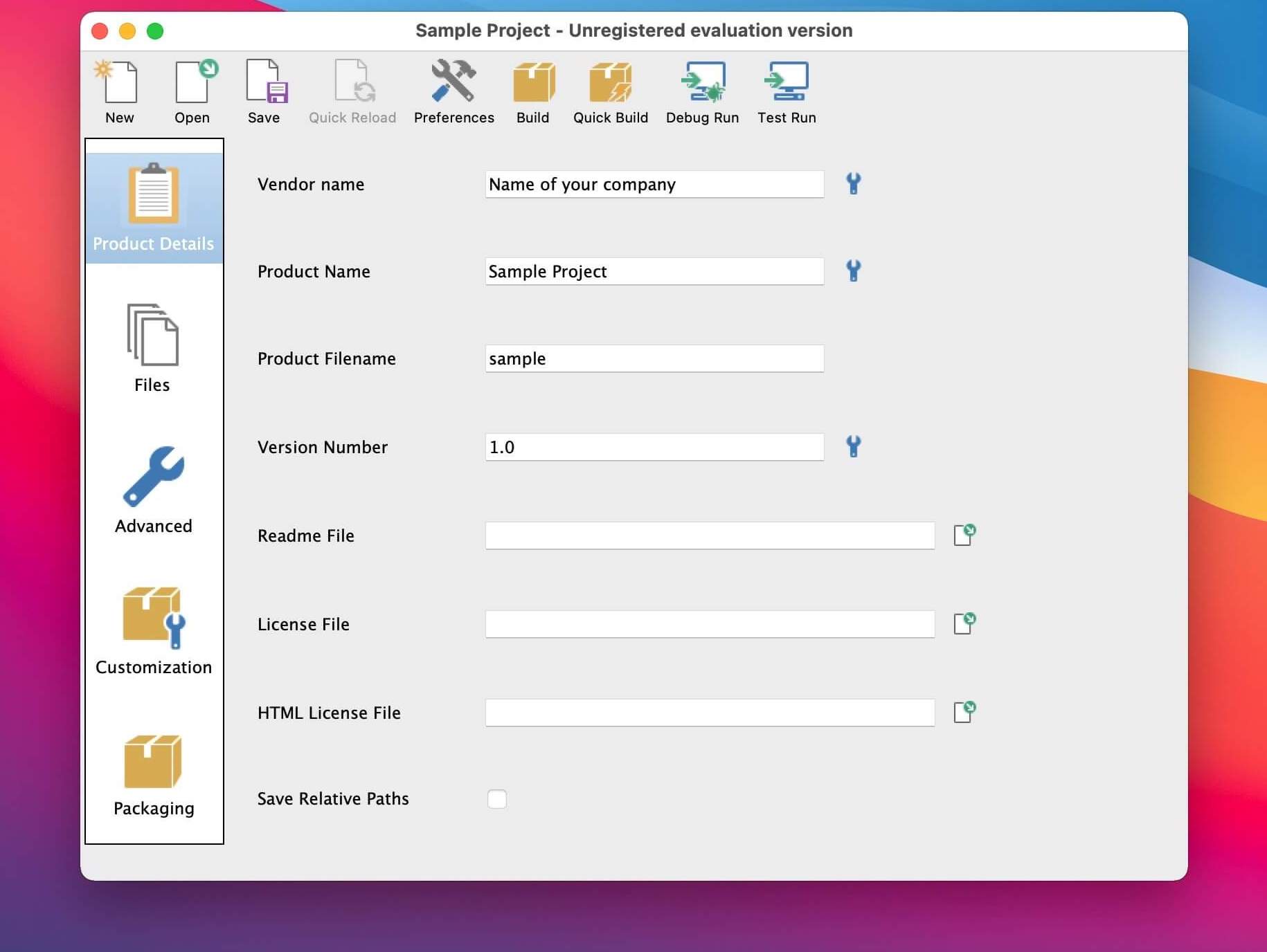 VMware InstallBuilder Enterprise 26.5.1 screenshot