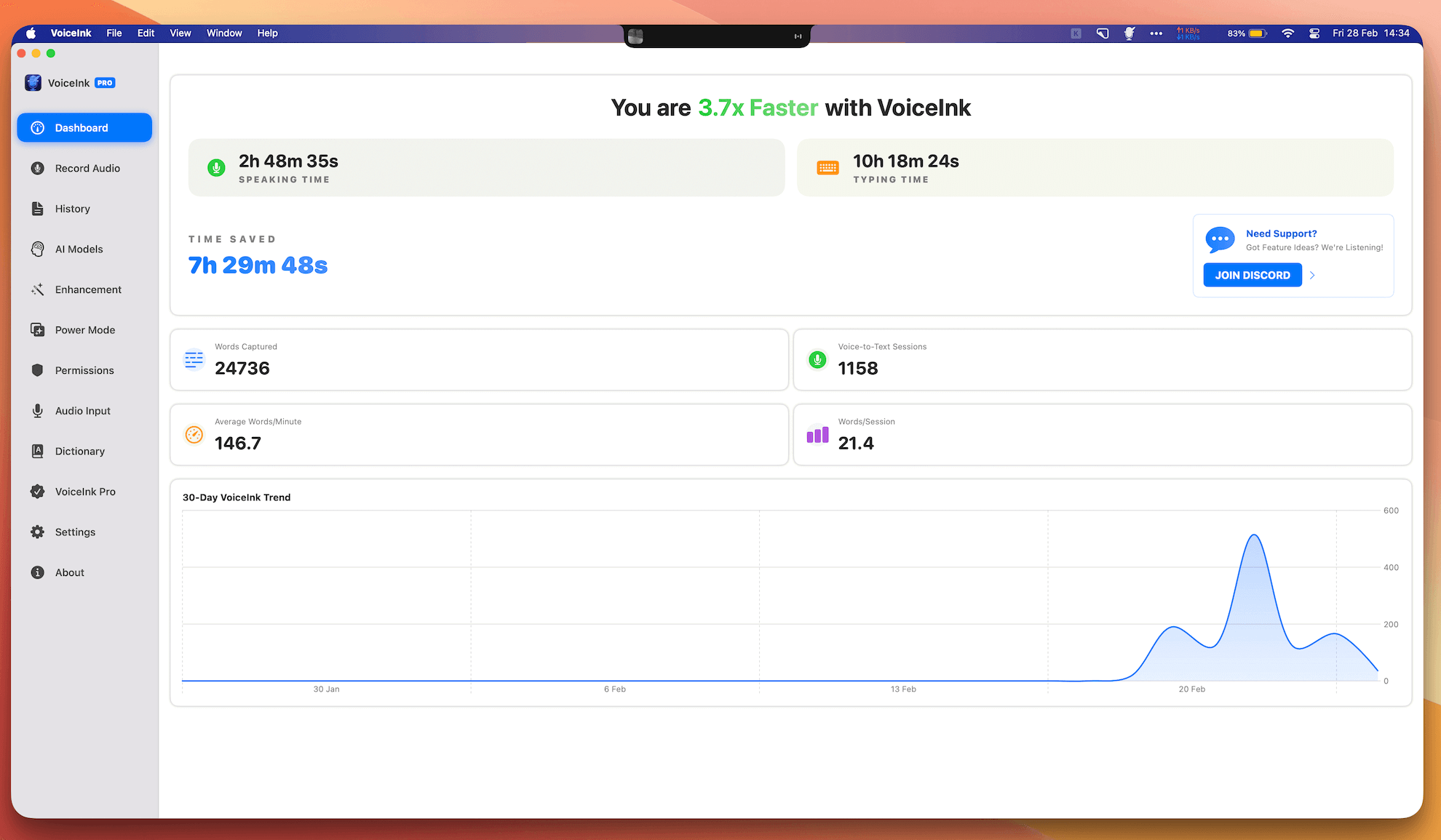 VoiceInk 1.52 screenshot