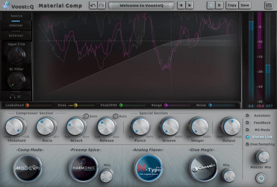 VoosteQ Material Comp 1.7.9 screenshot