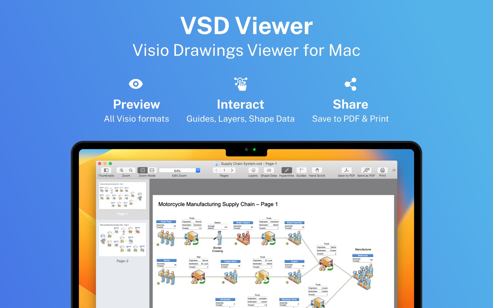 VSD Viewer 6.16.1 screenshot