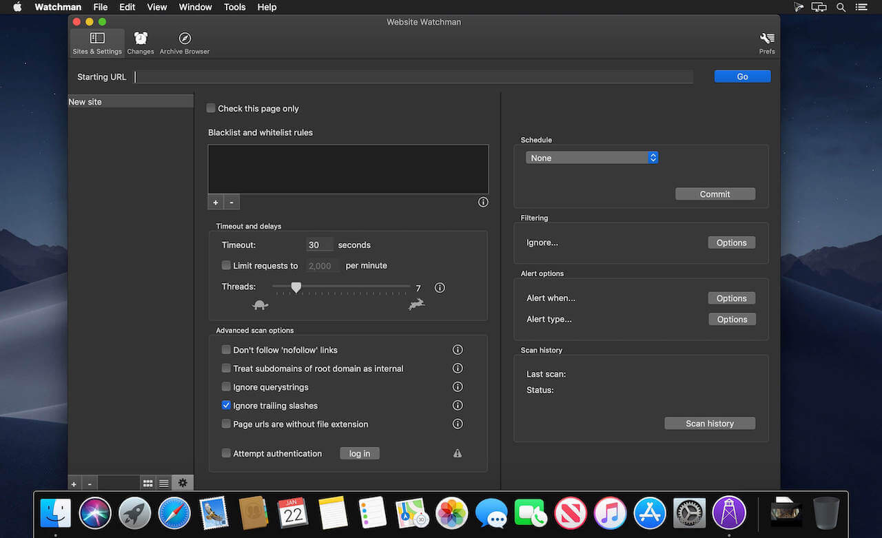 Website Watchman 3.3.1 screenshot