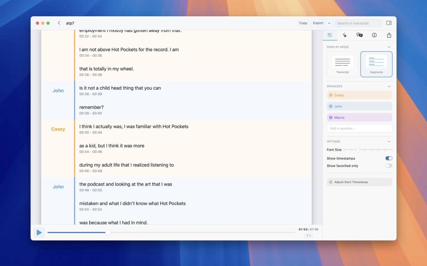 MacWhisper 14.5 ekran görüntüsü