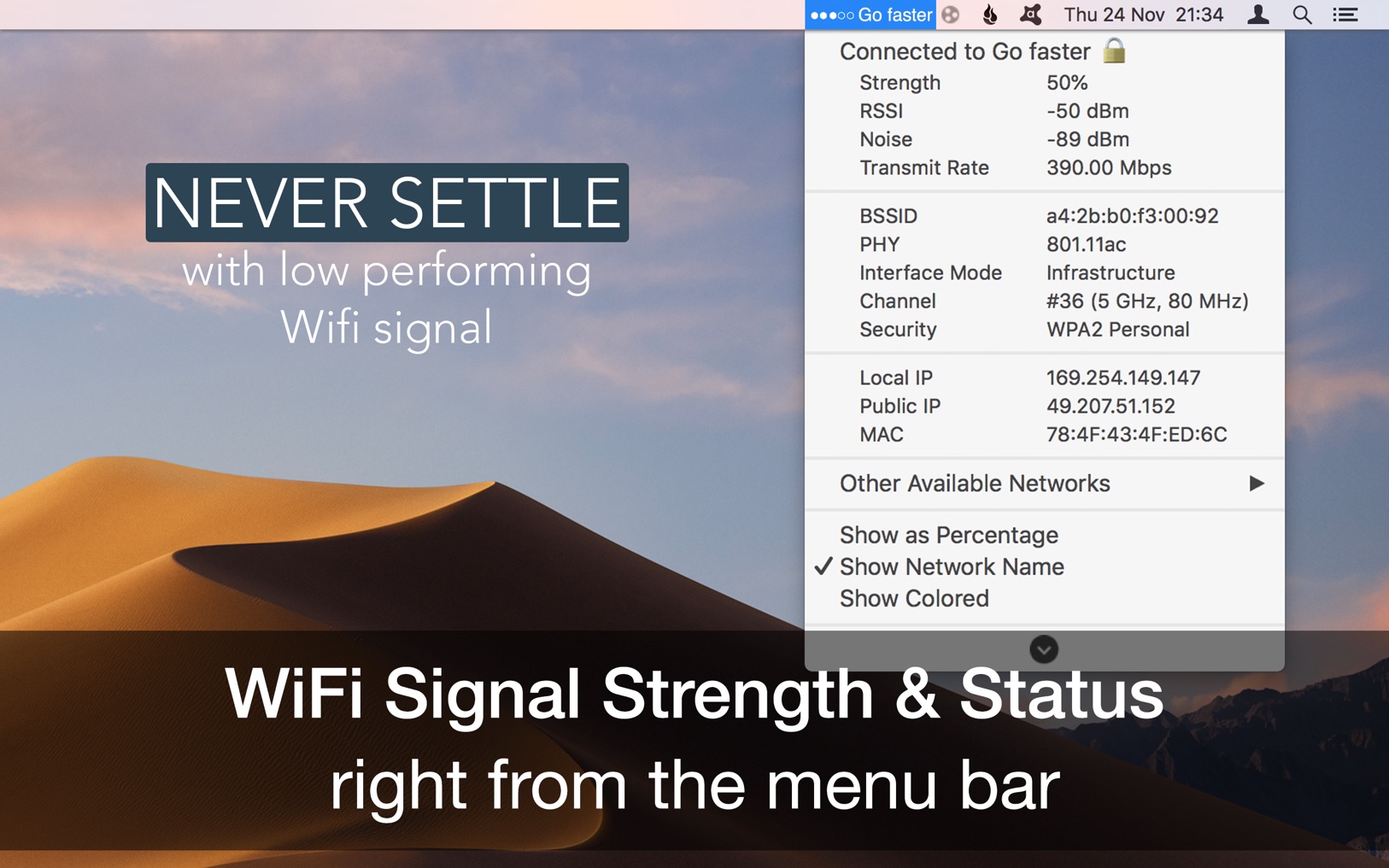 WiFi Signal Strength Explorer 2.8 ekran görüntüsü