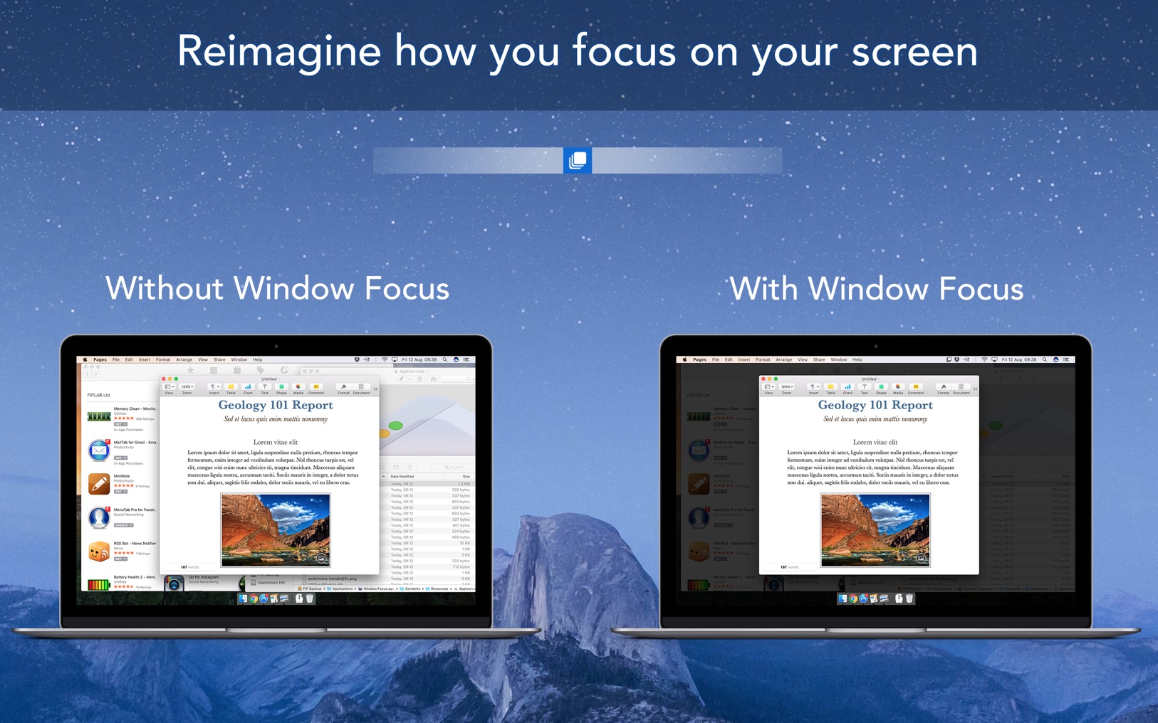 Window Focus 1.0.8 (18.1) ekran görüntüsü