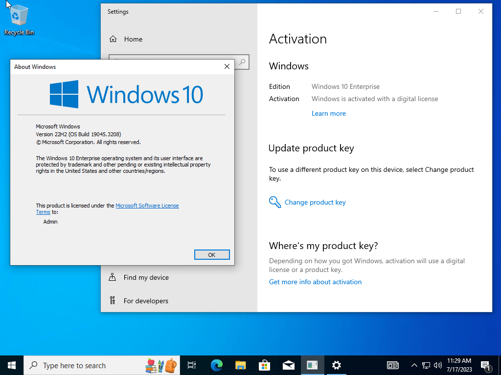 Windows 10 22H2 build 19045.7417 AIO 16in1 With Office 2024 Pro Plus Multilingual Preactivated June 2026 ekran görüntüsü