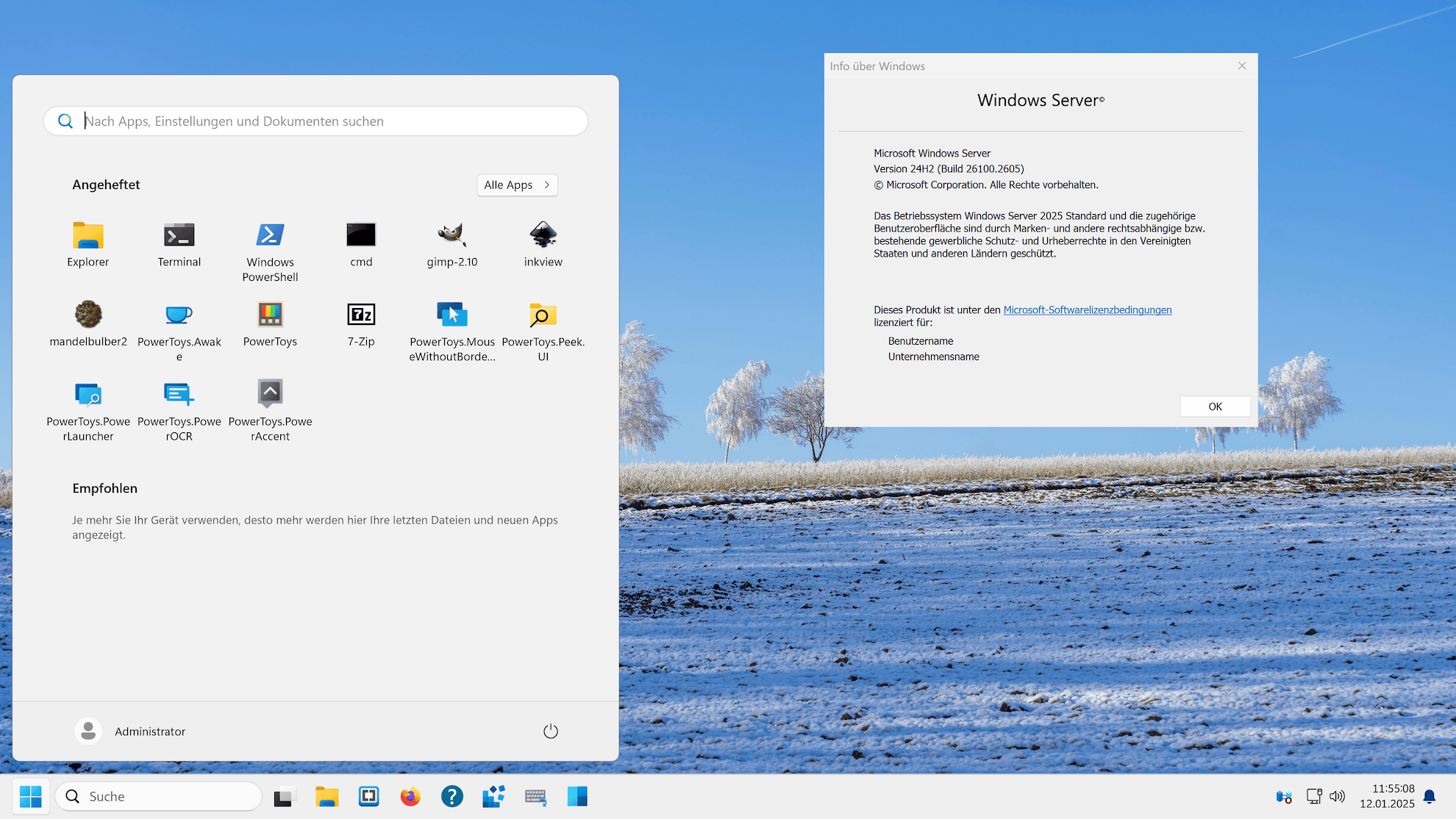 Windows Server 2025 LTSC 24H2 Build 26100.4652 MSDN July 2025 (x64) ekran görüntüsü