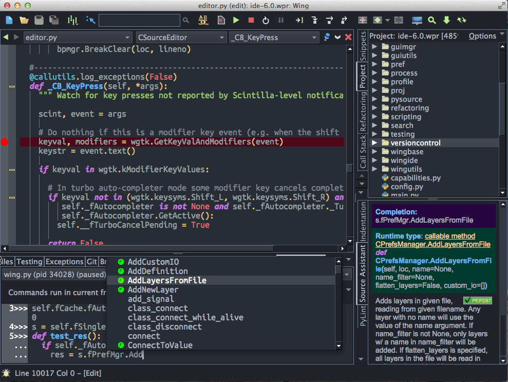 WingIDE 6.1.3 – A Python IDE. ekran görüntüsü