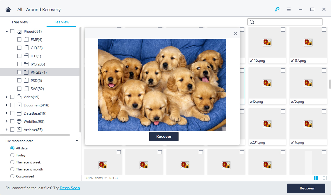 Wondershare Recoverit 7.0.3.2 – Comprehensive data recovery suite (was Wondershare Data Recovery). ekran görüntüsü