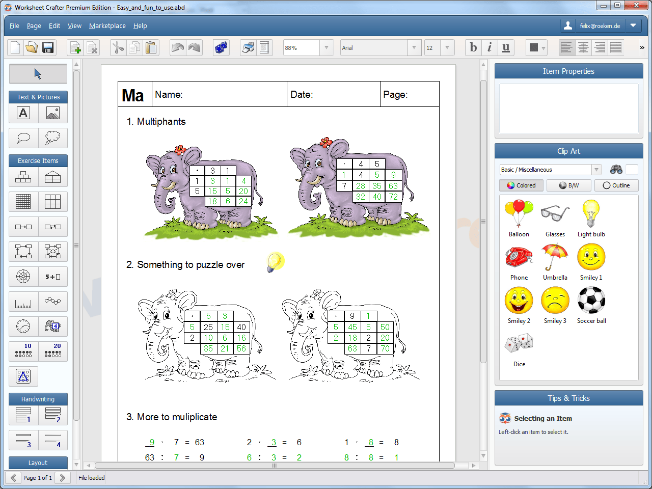 Worksheet Crafter Premium Edition 2023.1.5.163 ekran görüntüsü