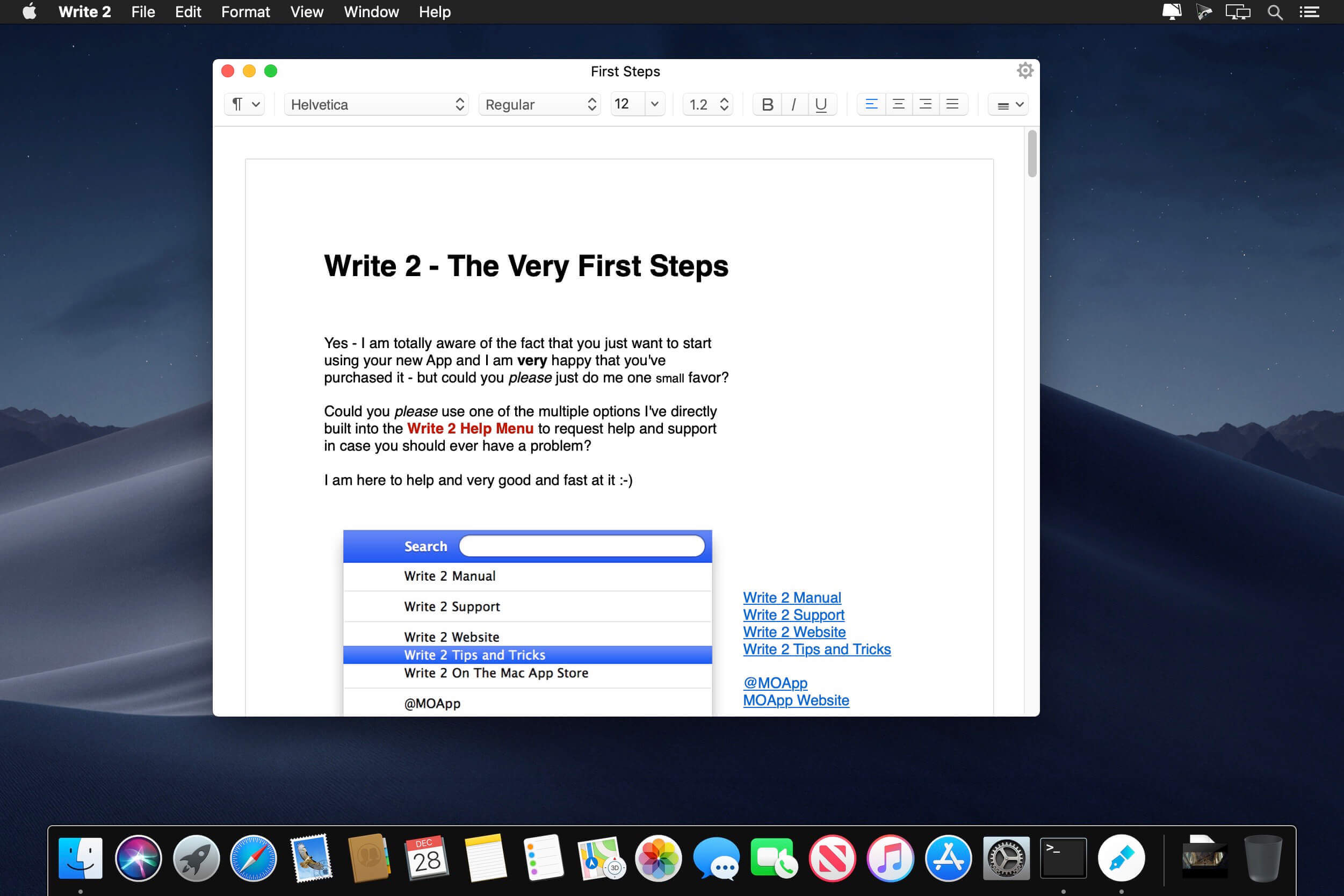 Write 2.6 ekran görüntüsü