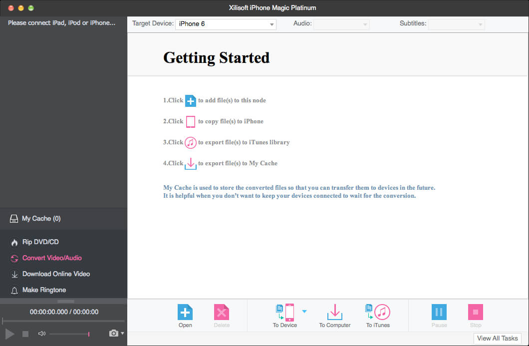 Xilisoft iPhone Magic Platinum 5.7.31 ekran görüntüsü