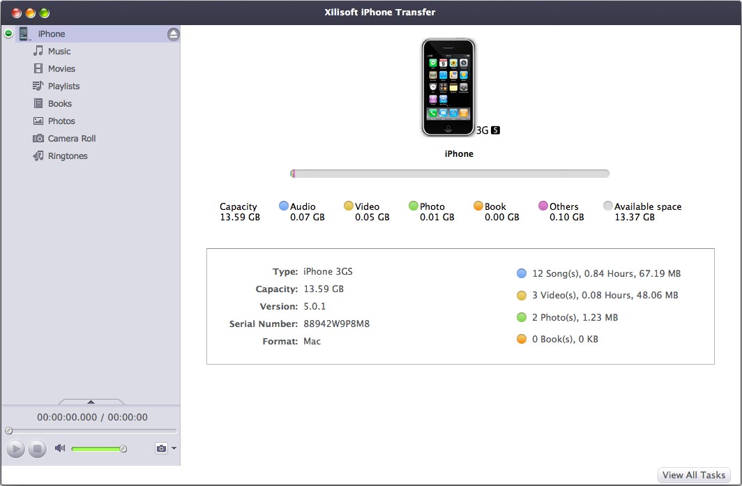Xilisoft iPhone Transfer 5.7.28 ekran görüntüsü