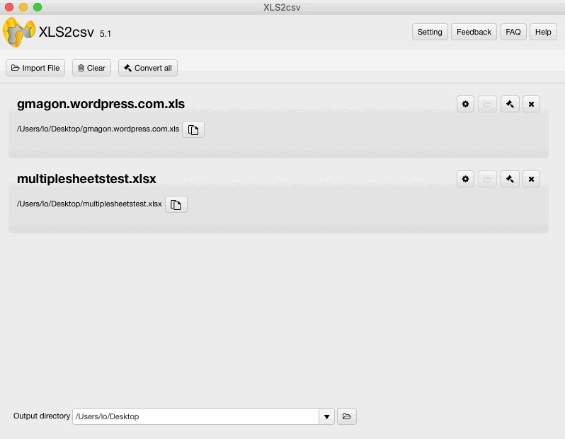 XLS2csv 7.9.0 – Fast, simple conversion of Excel data to CSV. ekran görüntüsü