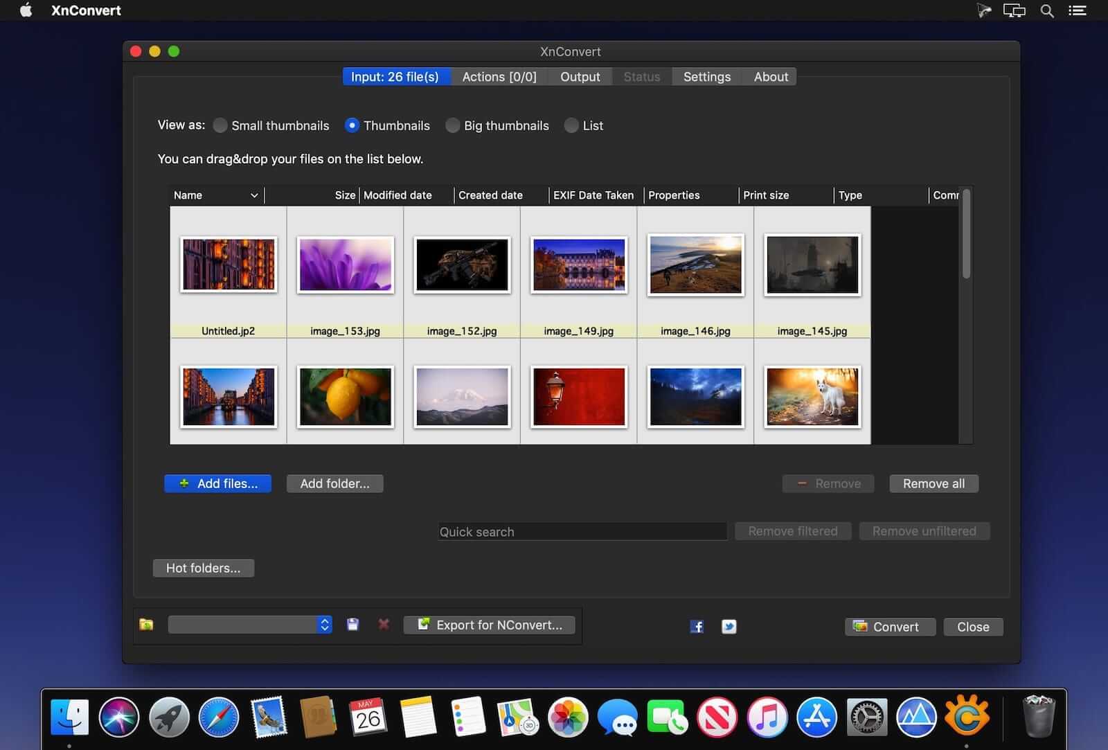 XnConvert 1.95 ekran görüntüsü