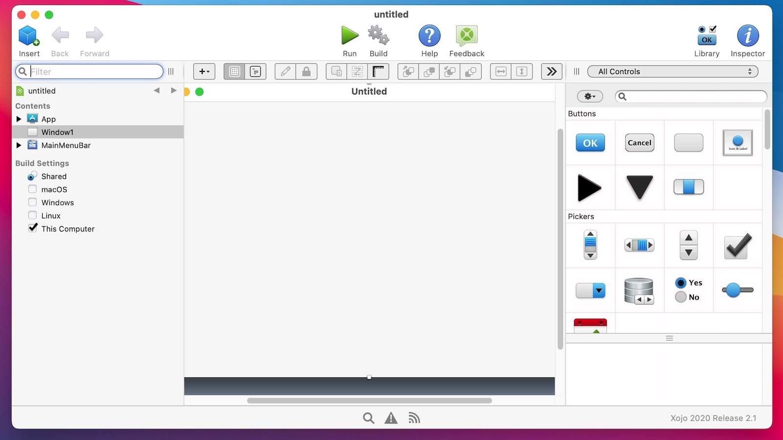 Xojo 2023 Release 1.1 v23.1.1.59845 ekran görüntüsü